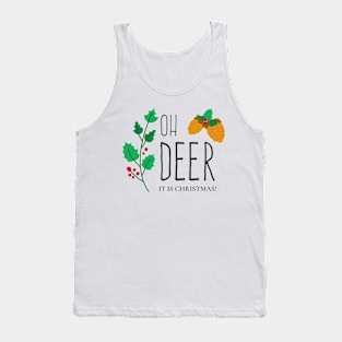 Christmas badges with lovely hand drawn elements and quotes Tank Top